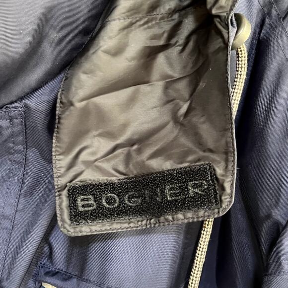 Bogner Active Hooded Ski Snowsuit Navy Wind Water Resistant Microfiber Mens 40 - Picture 5 of 16